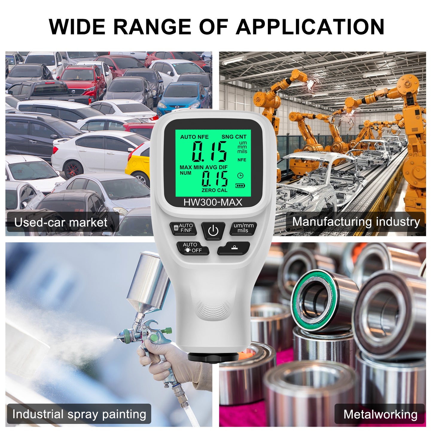 HW300-MAX Coating Thickness Gauge