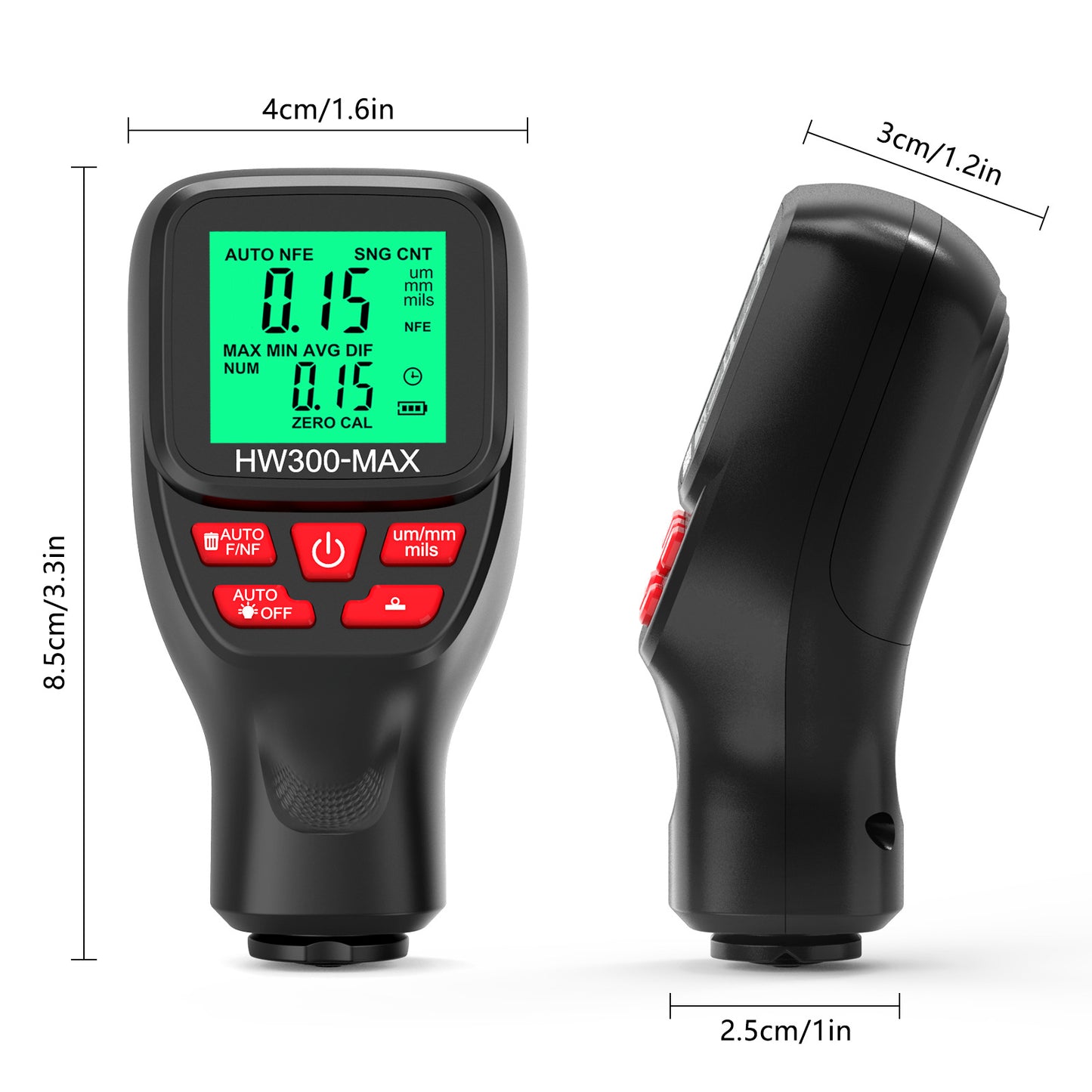 HW300-MAX Coating Thickness Gauge