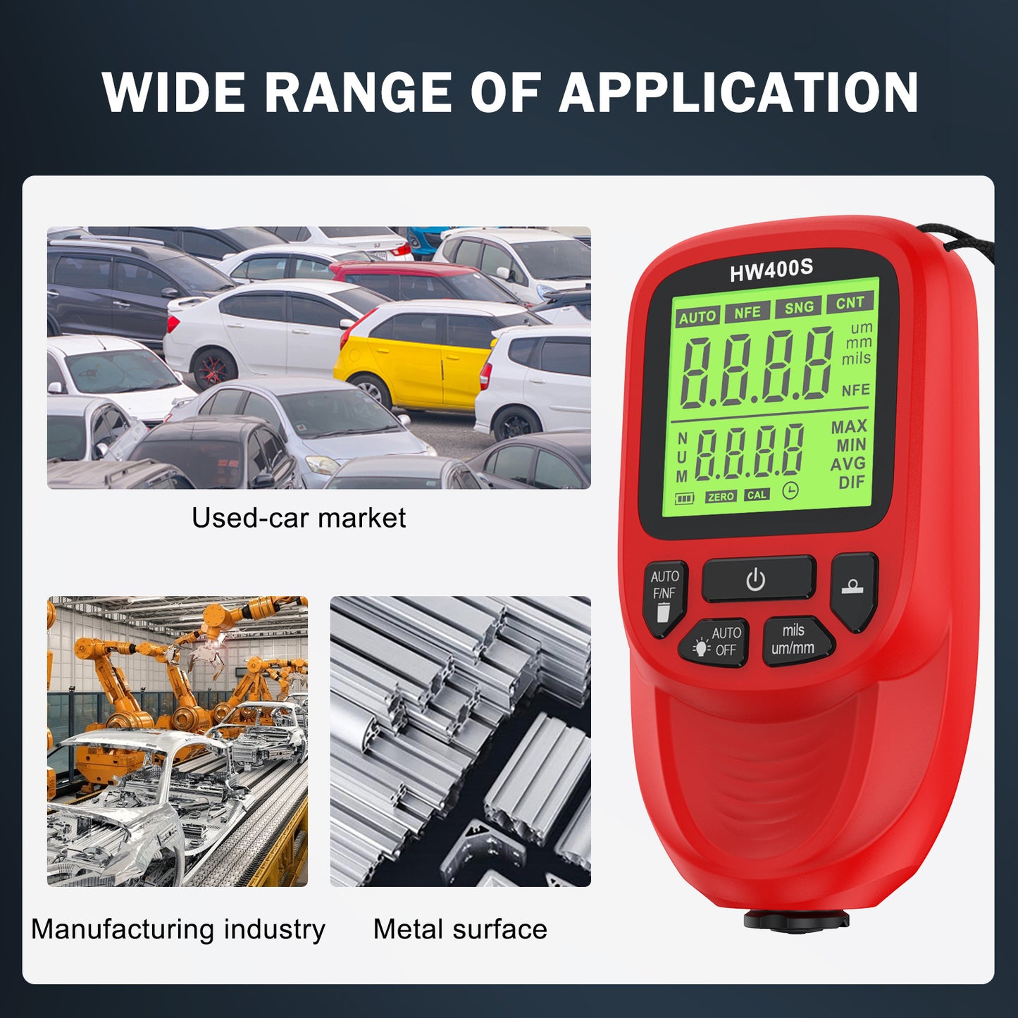 HW-400S Coating Thickness Gauge