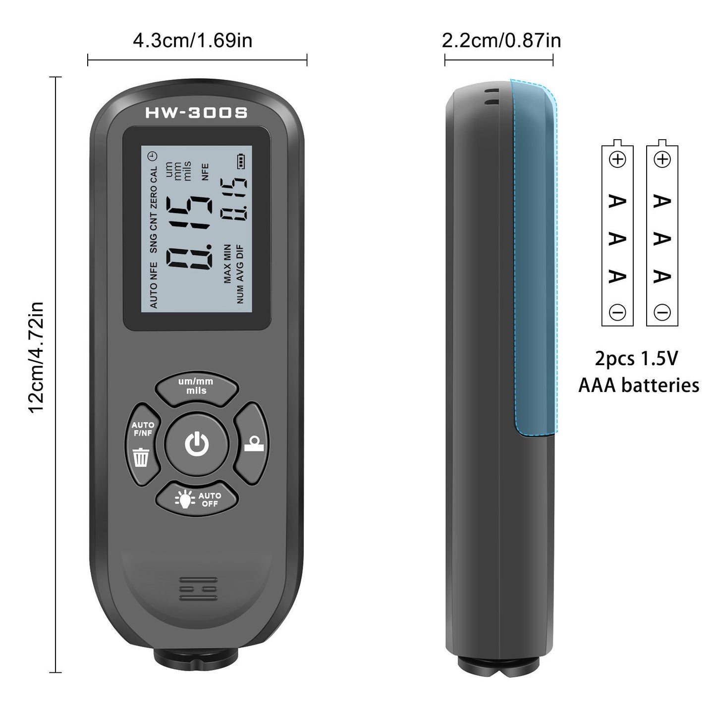 HW-300S Coating Thickness Gauge